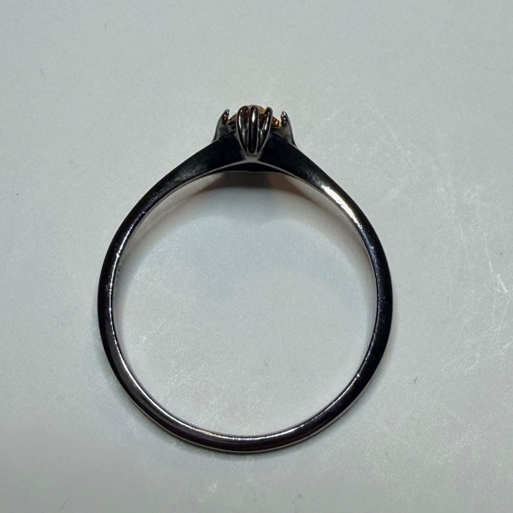 Fragrant Jewels 925 Sterling Silver Orange Marquise Ring Size 7.5 - Picture 4 of 5